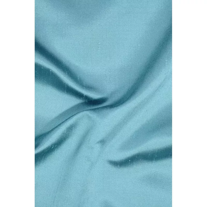 Turquoise Italian Shantung Silk Fabric