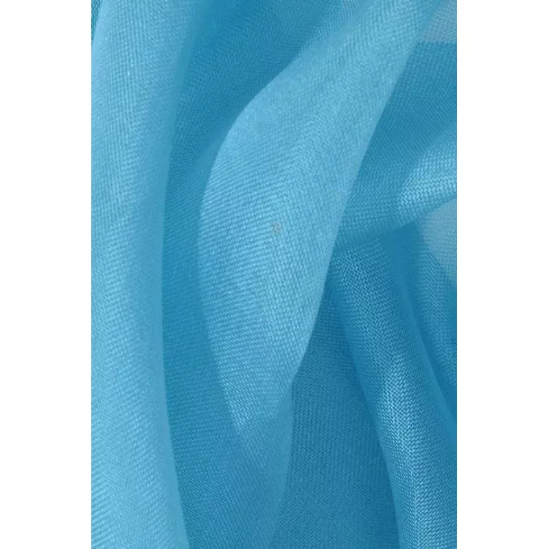 Turquoise Silk Organza Fabric