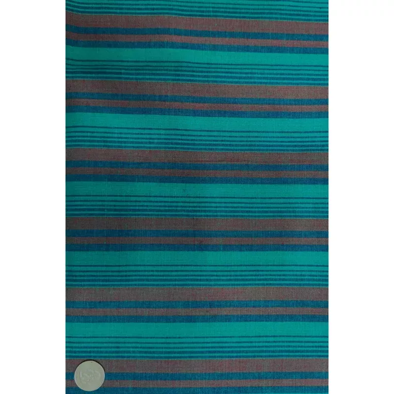 Turquoise Theme Stripe Cotton Novelty COT-193