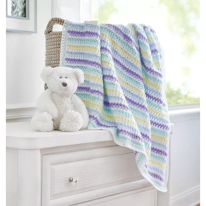 Twisted Cluster Baby Blanket