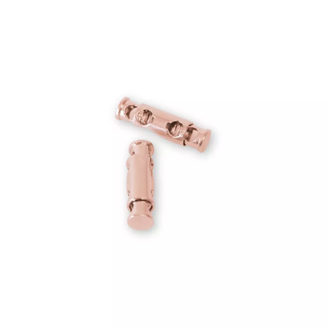 Two Cord Stoppers 1 /8in Rose Gold