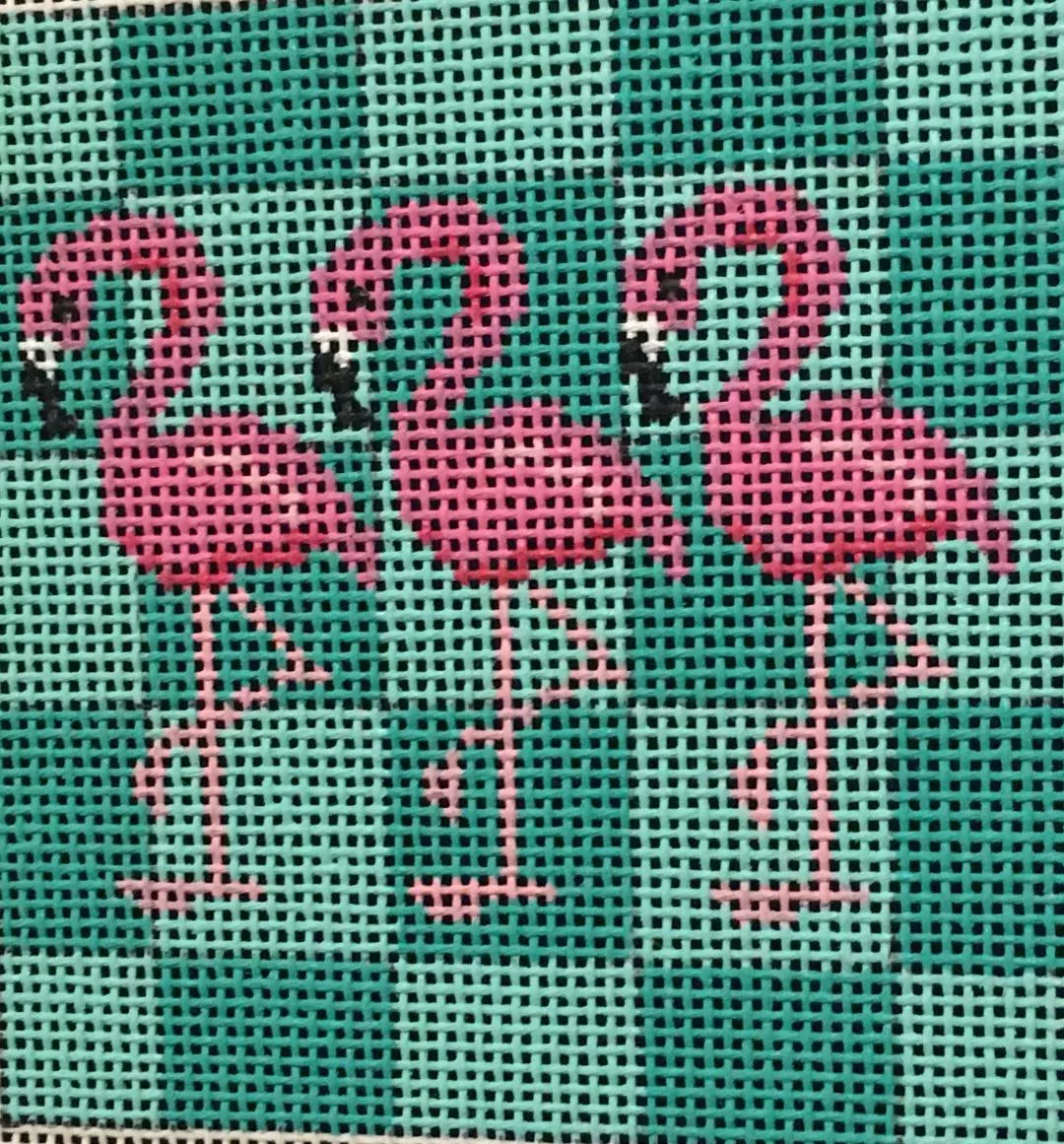 Two Sisters Needlepoint – Flamingos Insert