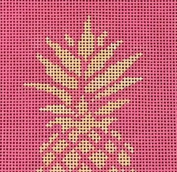 Two Sisters Needlepoint – Pineapple Stencil Insert Pink