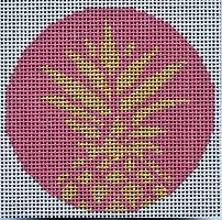 Two Sisters Needlepoint – Pink Pineapple Ornament