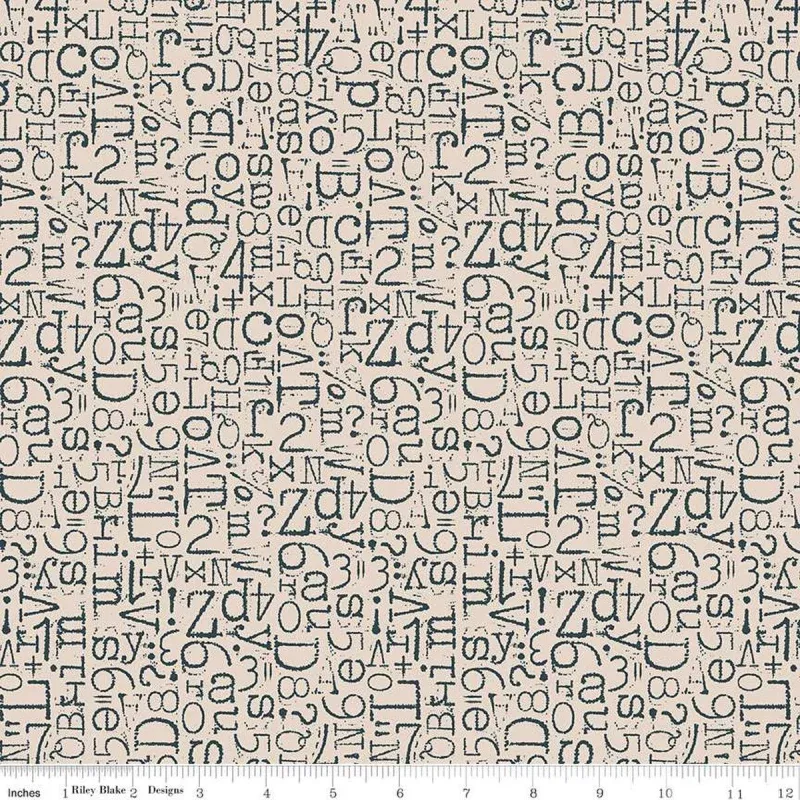 TYPE/ography – Quilting Cotton – Wide Back – 108″