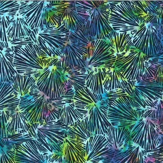 U2481-200 BALI BATIK–Shell Blue Hawaiian