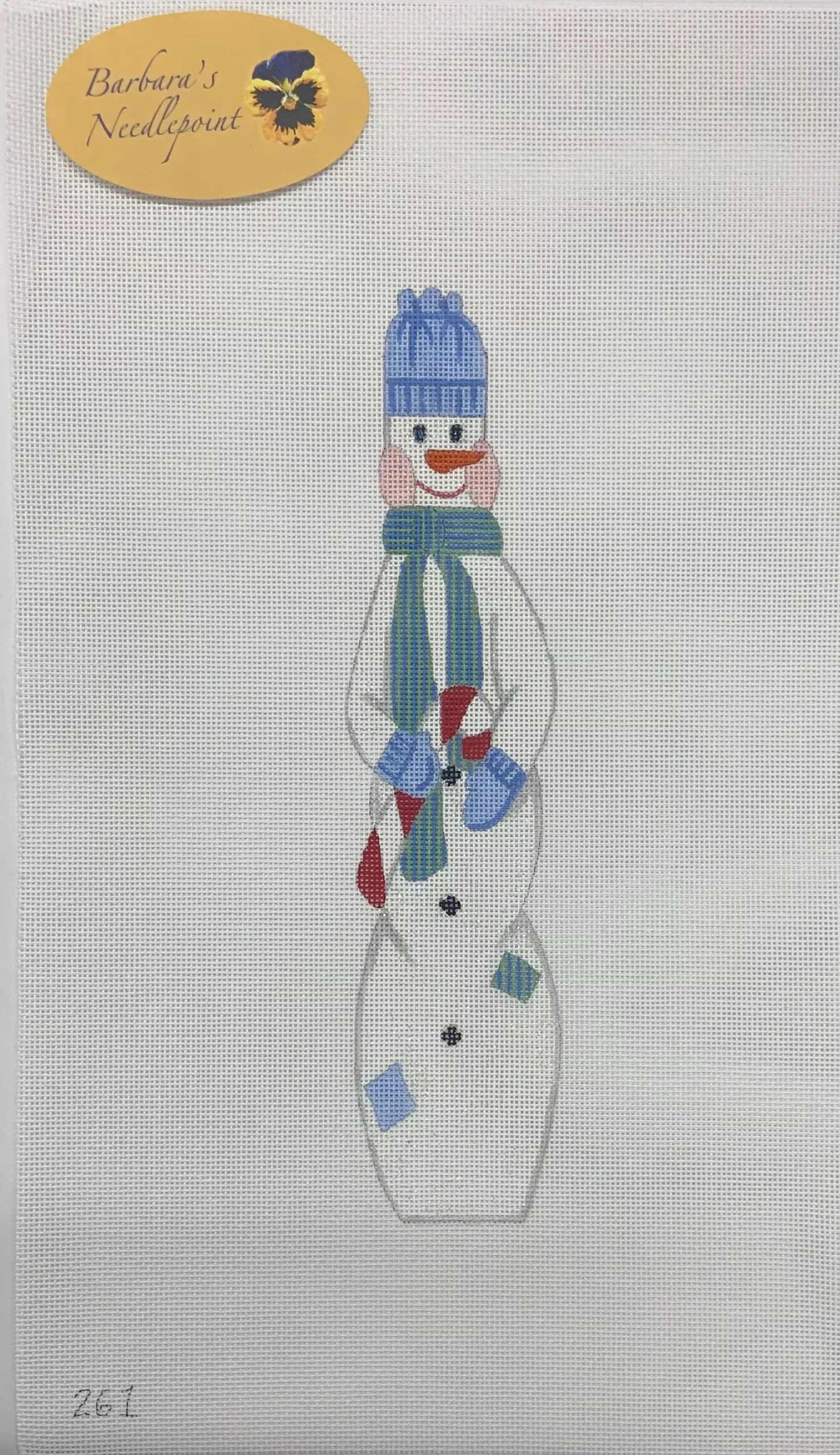 Under the Rainbow Snowman with Candy Cane