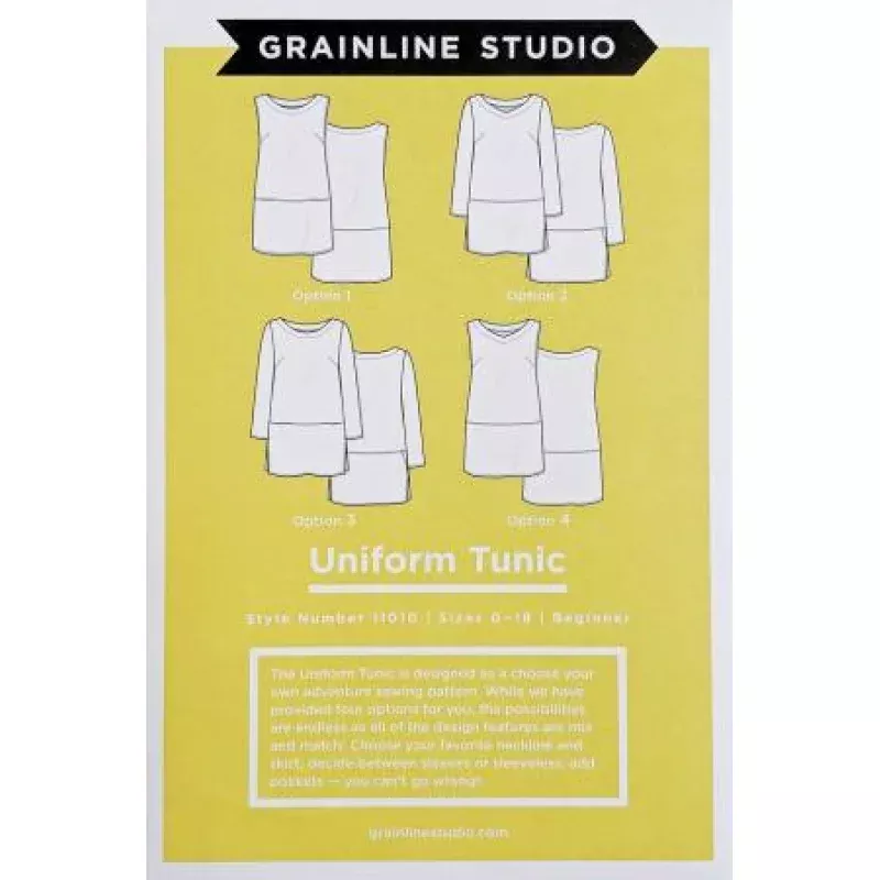 Uniform Tunic Pattern – sizes 0-18