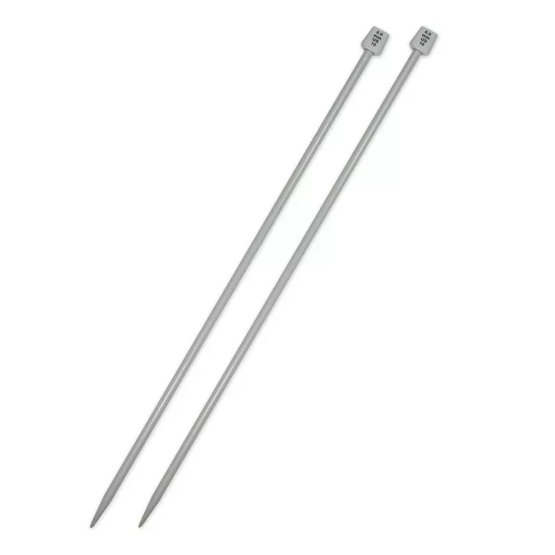 UNIQUE KNITTING Single Point Knitting Needles 30cm (12″) Plastic – 6mm/US 10