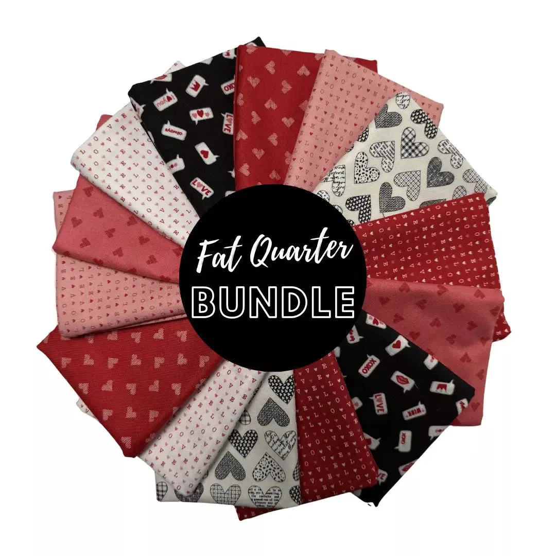 Valentine’s Day Fat Quarter Bundle – Set of 14