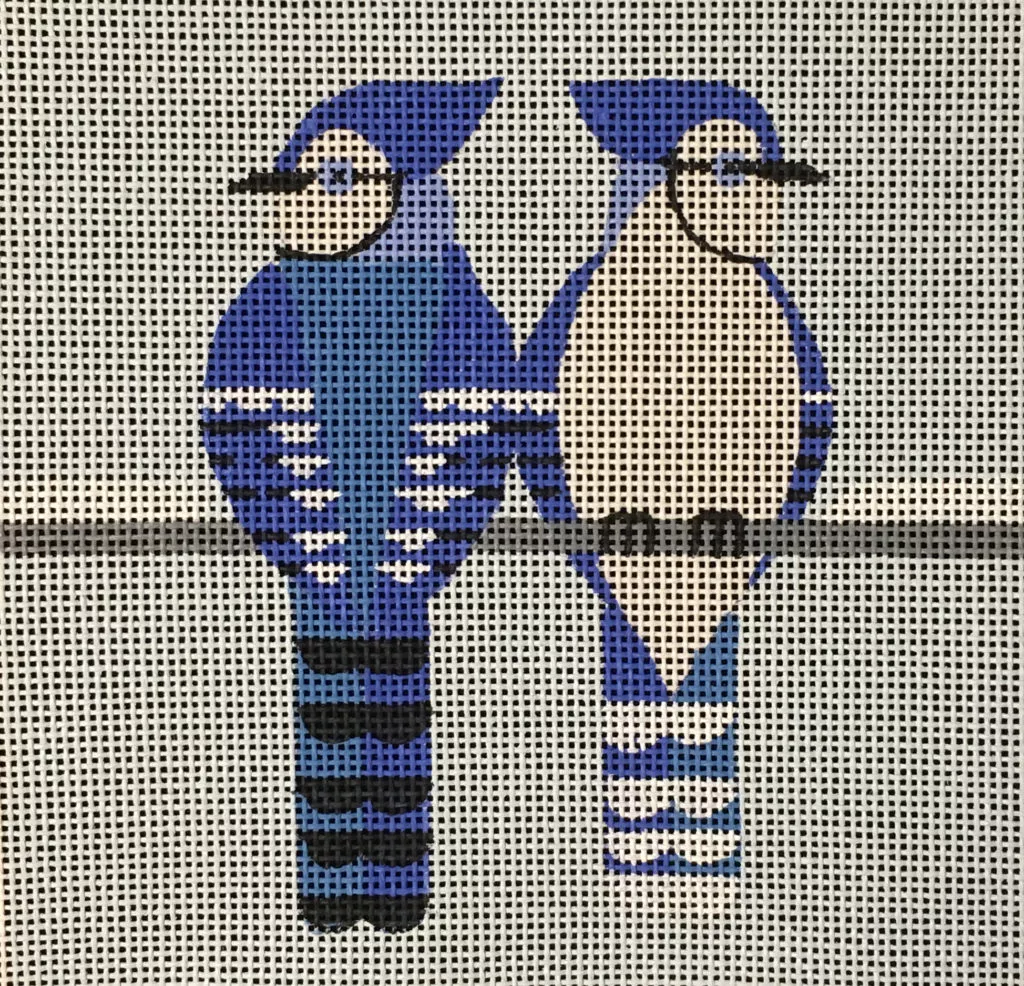 Vallerie Needlepoint Gallery – 2 Bluejays