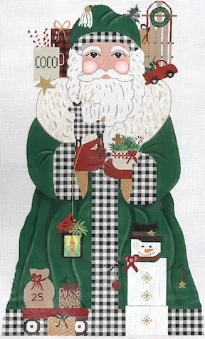 Vallerie Needlepoint Gallery – Farmhouse Santa