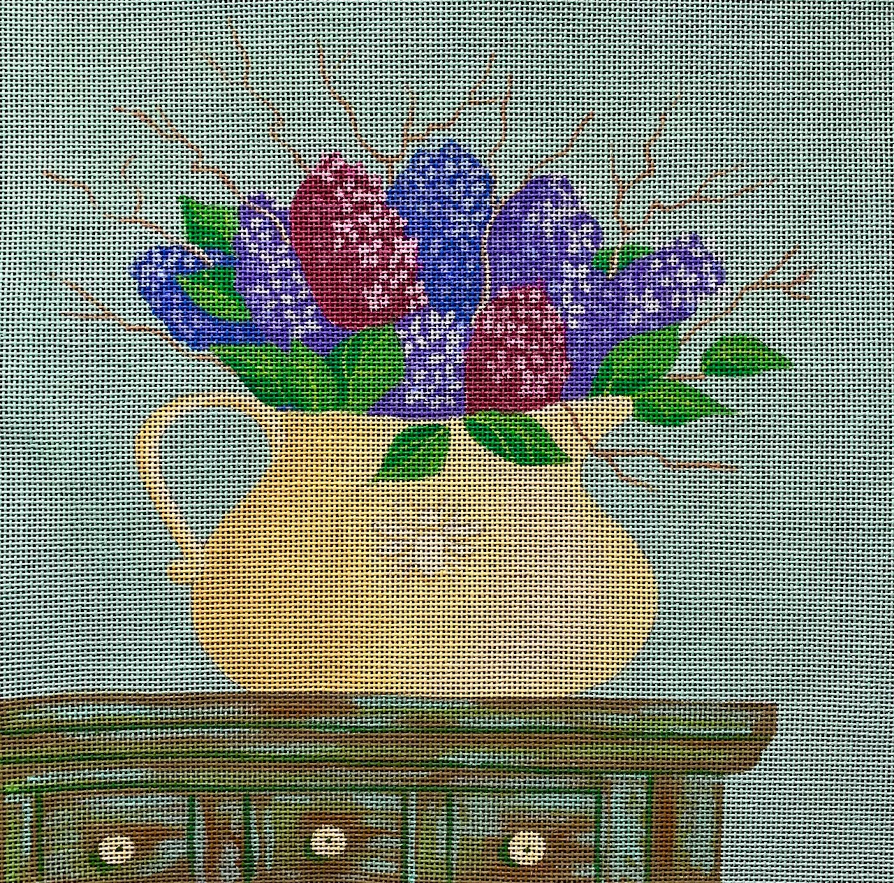 Vallerie Needlepoint Gallery – Lilac Flower Pot