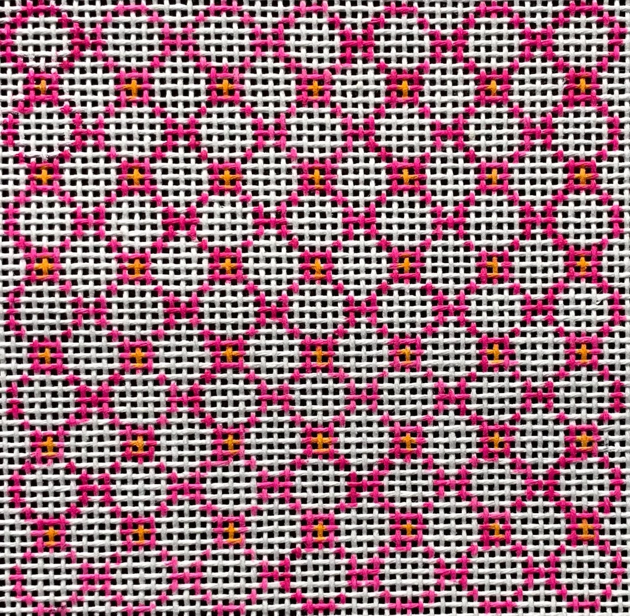 Vallerie Needlepoint Gallery – Pink/Orange Trellis Insert