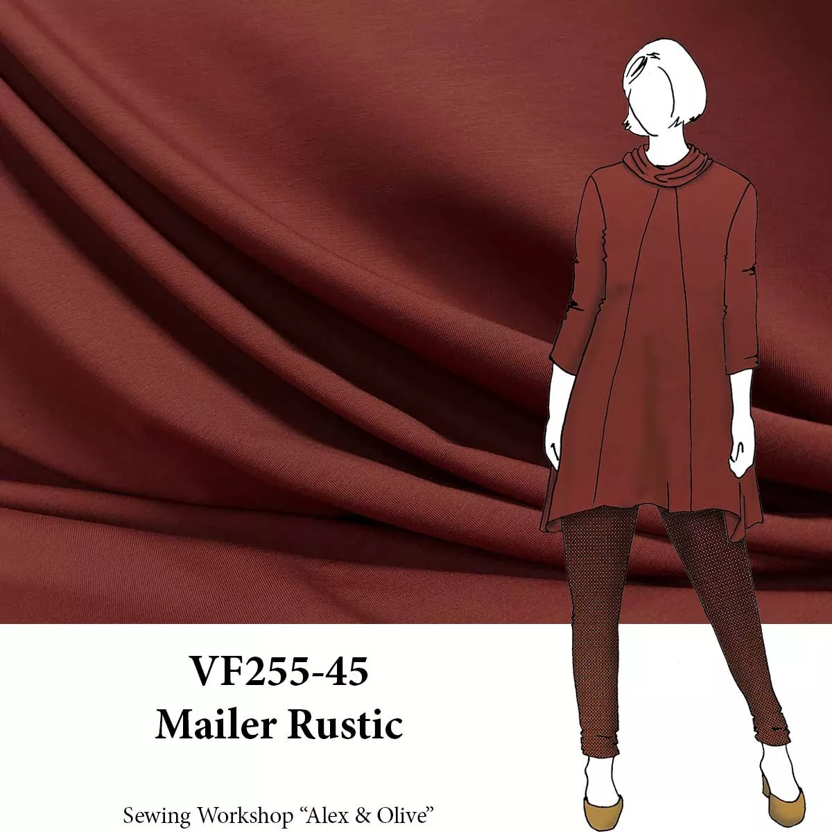 VF255-45 Mailer Rustic - 70” Modal Jersey Knit Fabric