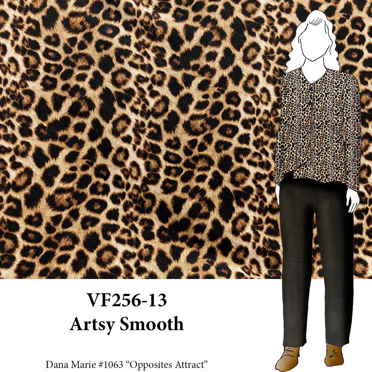 VF256-13 Artsy Smooth - Animal Print Double-brushed ITY Fabric