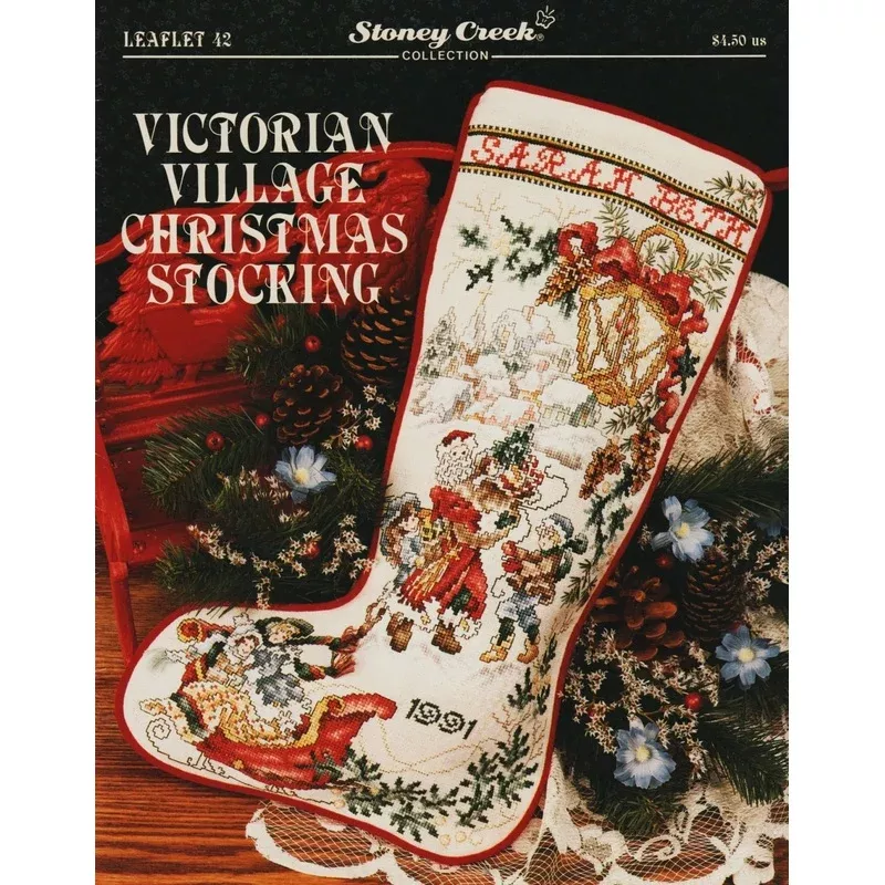 Victorian Village Christmas Stocking LFT12 pattern