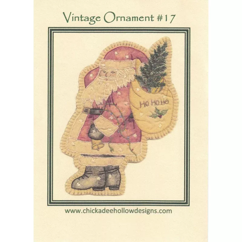 Vintage Christmas Ornament Santa