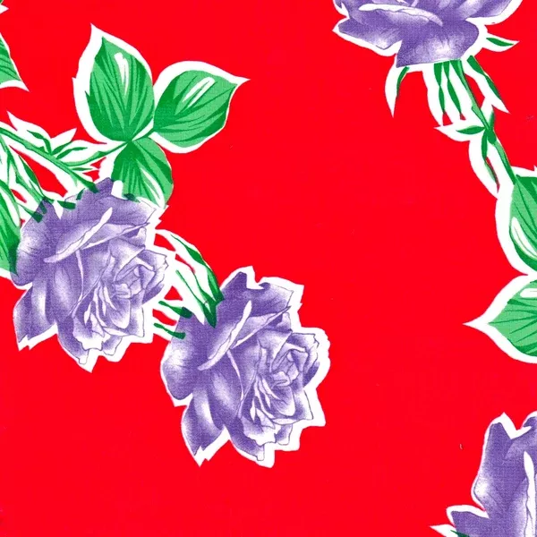 Vintage Roses Red Oilcloth Tablecloths