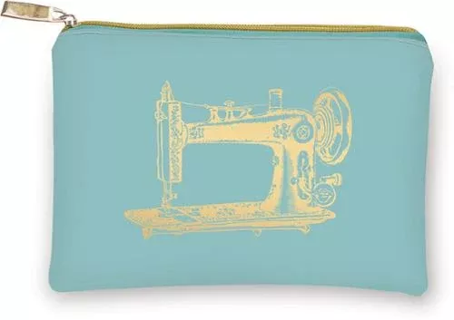 Vintage Sewing Machine Zipper Pouch