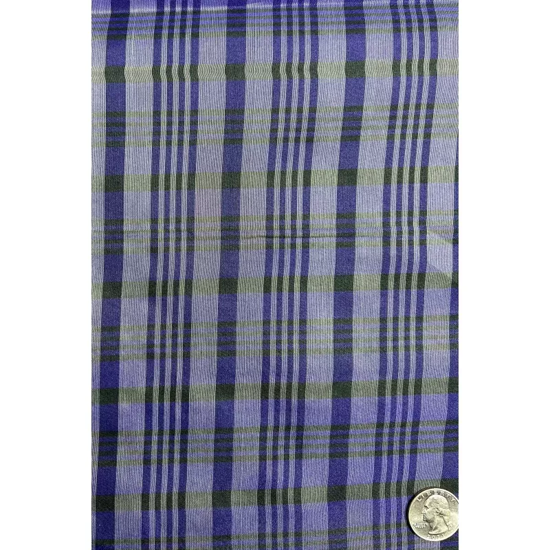 Violet/White Organza Checks