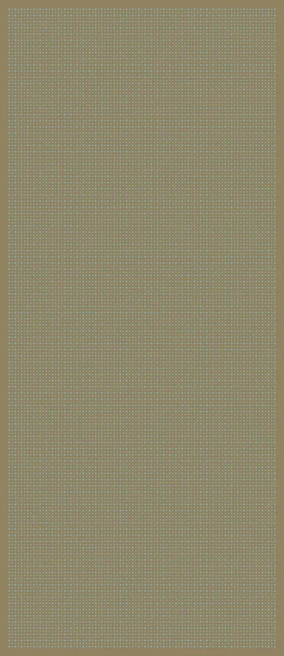 Wagara Sashiko Panel Grid Brown