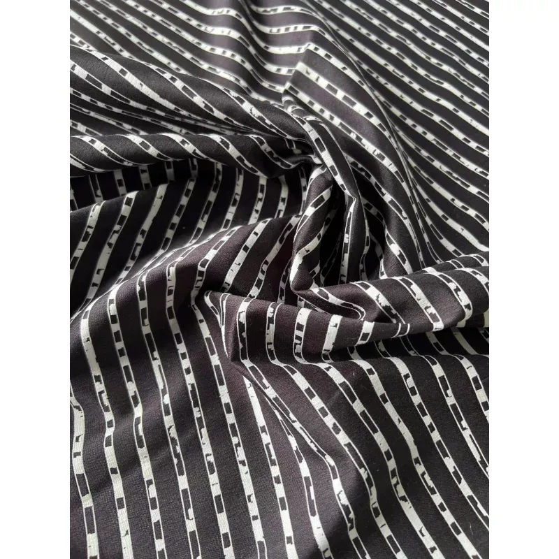 Wallet on diet 029 cotton stretch jacquard black /white