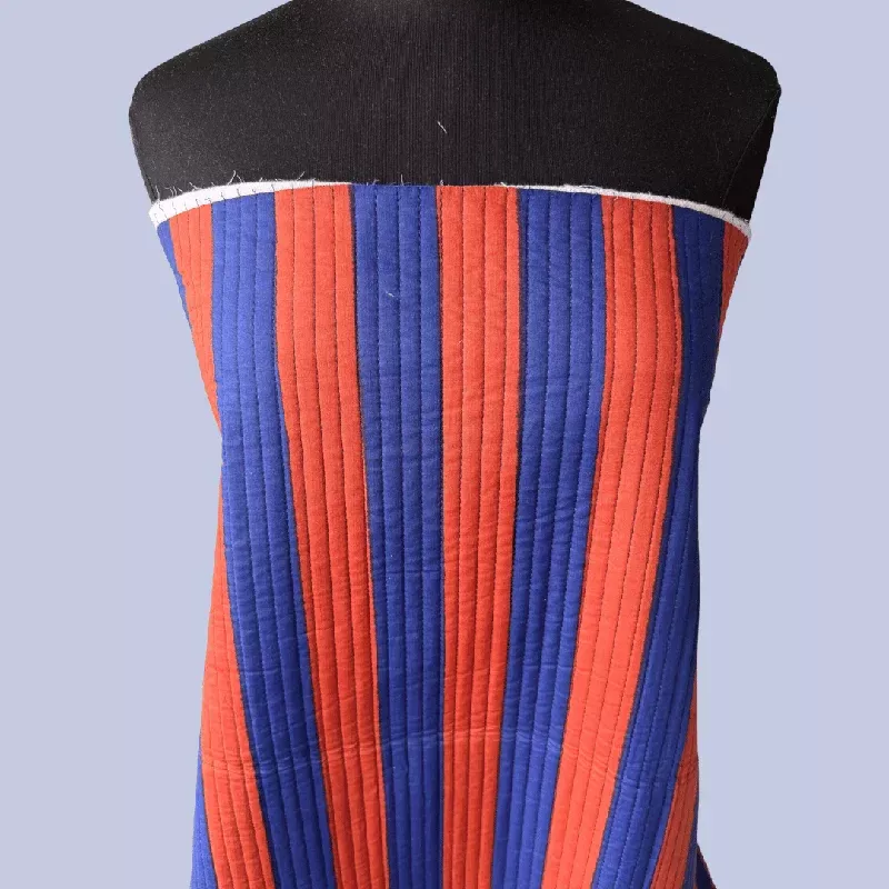 Warm Winter in Royal Blue Stripe – Sold in pre-cuts*