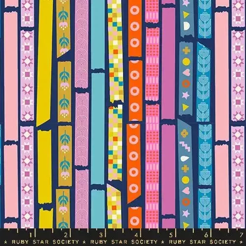 Washi Plus Bluebell Yay Its Tape 43″/44″ Fabric Per Yard