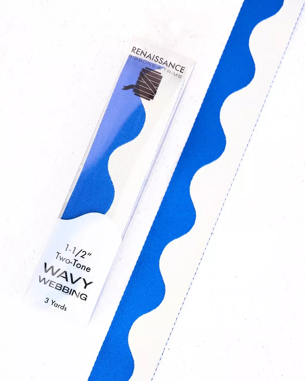 Wavy Webbing Cobalt 1-1 /2in x 3yds
