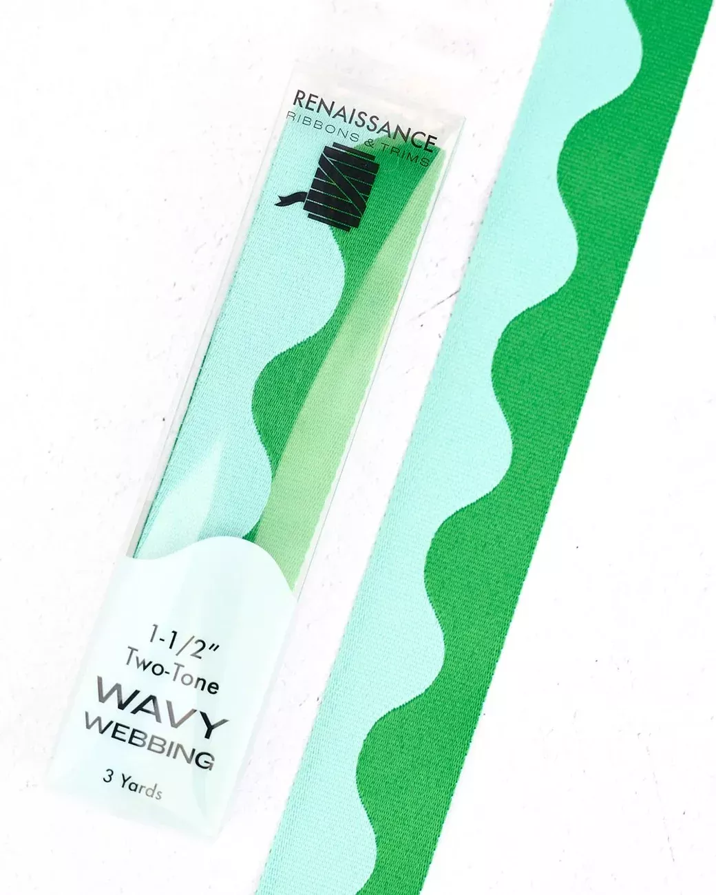 Wavy Webbing Ocean Wave 1-1 /2in x 3yds