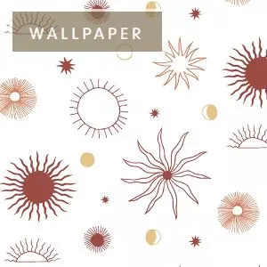 WC100512 P/K Lifestyles SUN PHASES FIRE 140120WR Peel and Stick Wallpaper