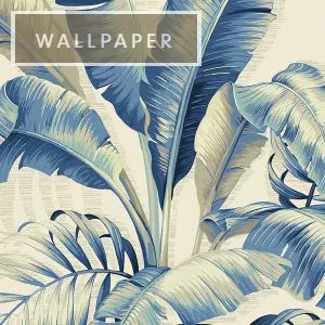 WC102612 Tommy Bahama Home PALMIERS AZURE 802803WR Peel and Stick Wallpaper