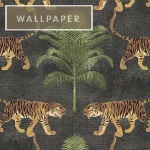 WC103211 Tommy Bahama Home TIGER AND TREE COAL 802812WR Peel and Stick Wallpaper