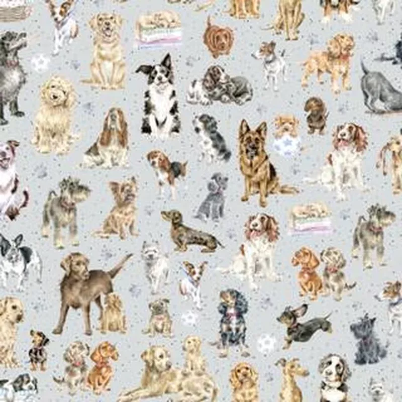Whiskers & Paws Directional Dogs – Grey