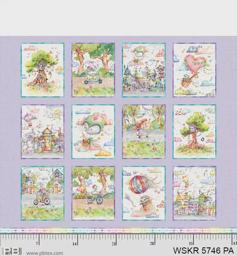 Whiskerville Whiskerville Friends Blocks Panel