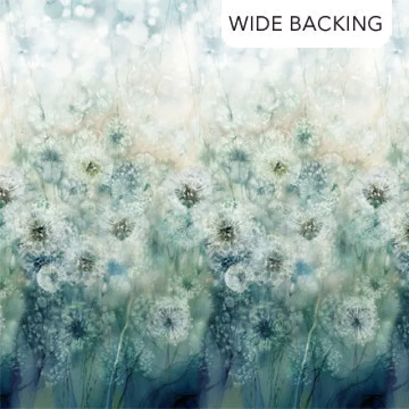 Whisper – Quilting Cotton Fabric – Wide Backing – Teal Multi