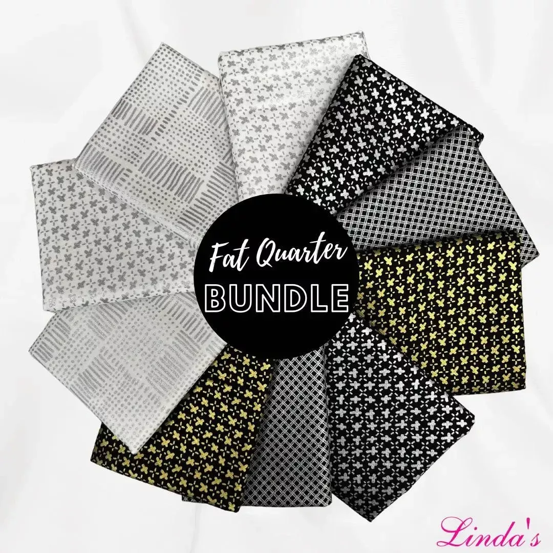 Whispers Metallic Fat Quarter Bundle – Set of 10