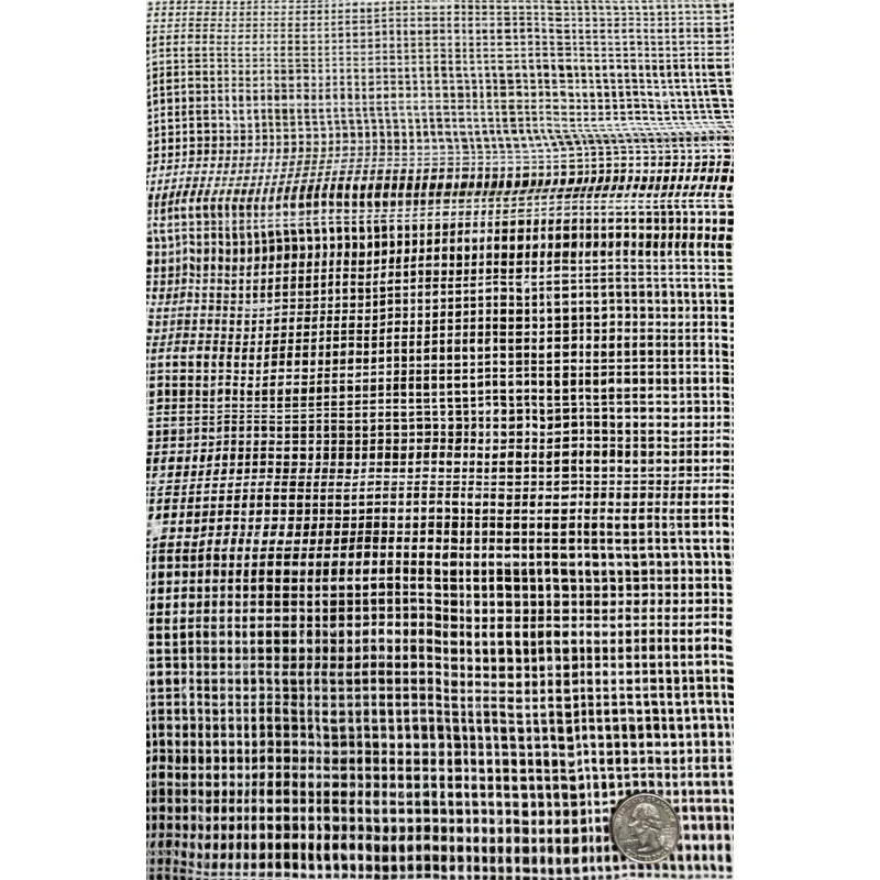 White Basket Weave Cotton Novelty COT-041