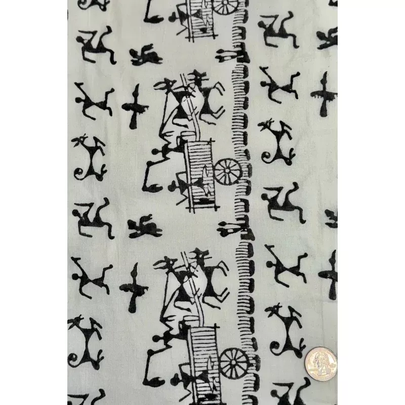 White/Black CHP-108 Cotton Hand Prints