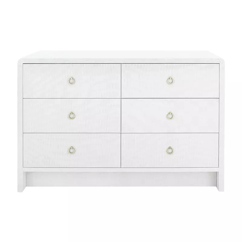 White Dex Dresser|Brass|Chrome
