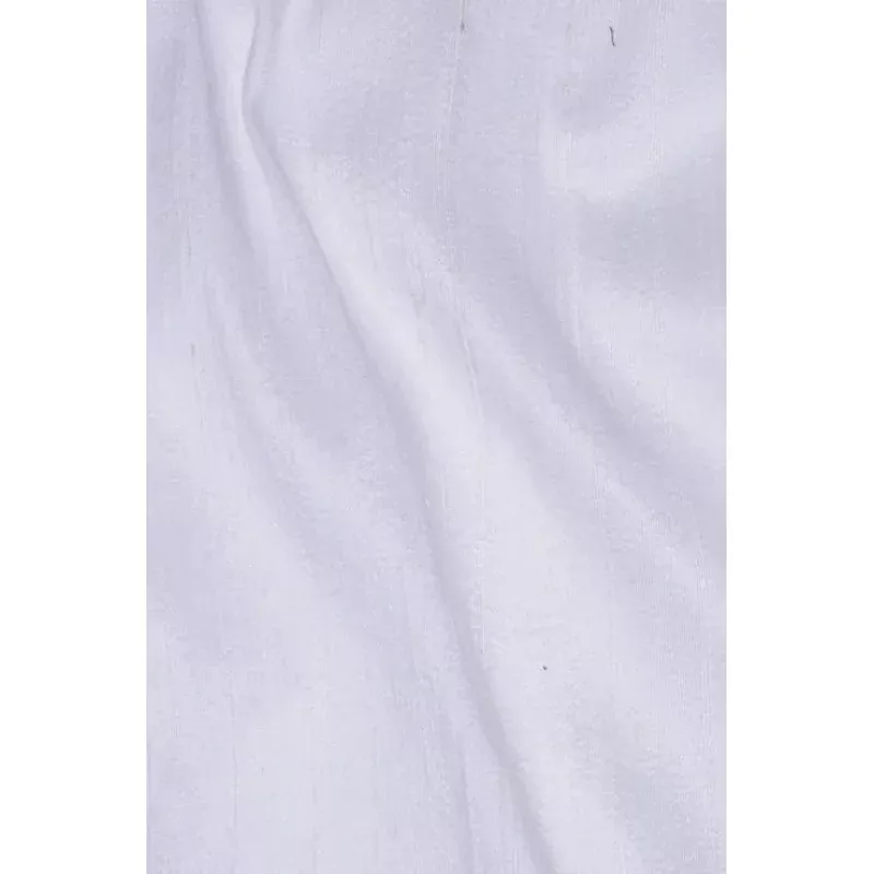 White Dupioni Silk Fabric
