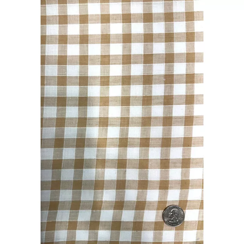 White Sand Checks Cotton Novelty COT-208-01