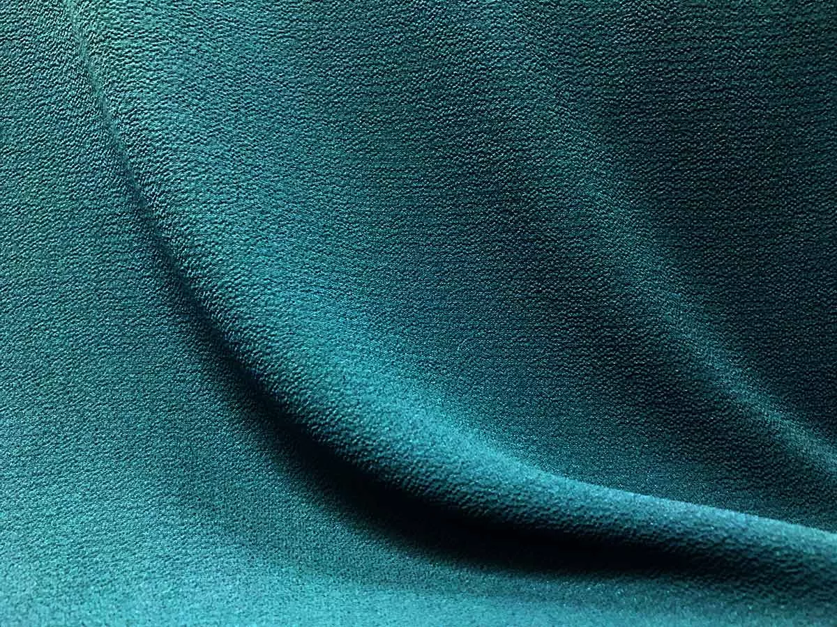 Wholesale Bubble Crepe Georgette Fabric - Teal25 yards