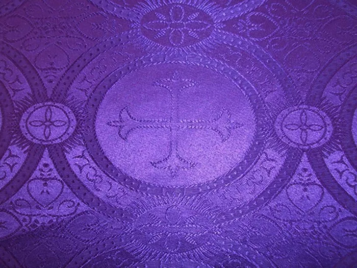 Wholesale Church Brocade - Purple, 25yds.