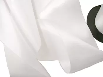 Wholesale Double Faced Satin Ribbon - 3.75" White #01 - 27.5 yards