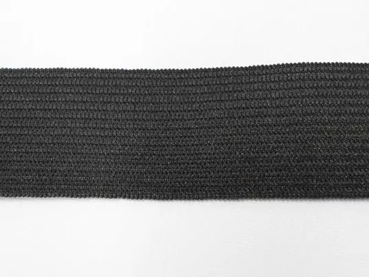 Wholesale Elastic - Knitted Non-Roll - 3/4" Black50 yards