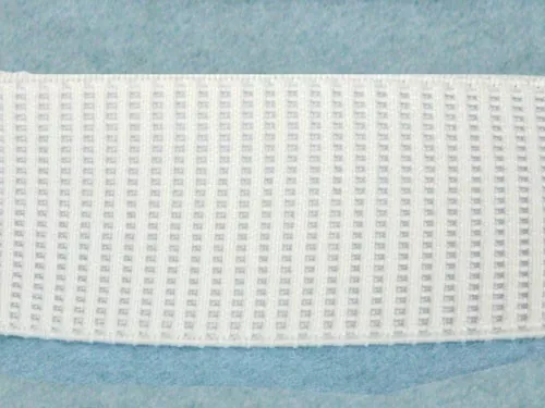 Wholesale Elastic- Ribbed Woven Non-Roll WE-10 - White 1.5" 36yds