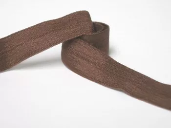 Wholesale Fold Over Elastic - Brown #27- 5/8" wide 5 yard roll