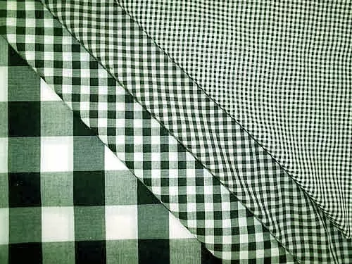 Wholesale Gingham Check Fabric - Hunter - 20 yards